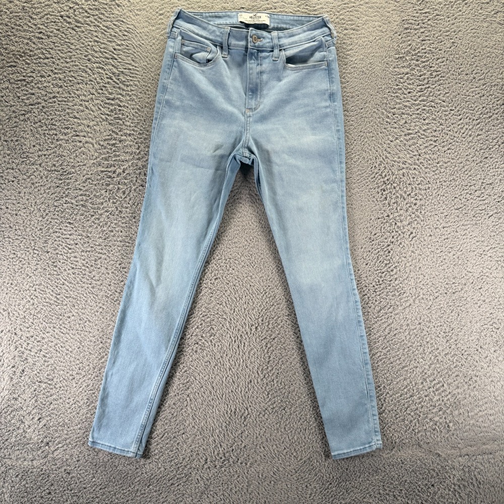 Hollister Jeans Women's 6 Blue Cotton Denim Skinny Leg Curvy High-Rise Stretch
